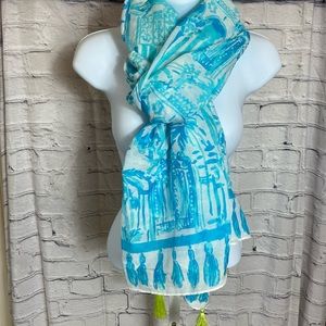 Lilly Pulitzer long, sheer scarf